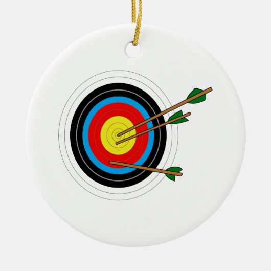 ARCHERY ZIEL KERAMIKORNAMENT (Vorne)