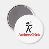 ArcheryChick-Logo Magnet (Vorderseite/Rückseite)