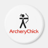 ArcheryChick-Logo Magnet (Vorne)