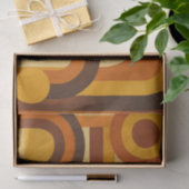 Arches and Sunspots Retro MCM Geometric Design Seidenpapier (Geschenk)