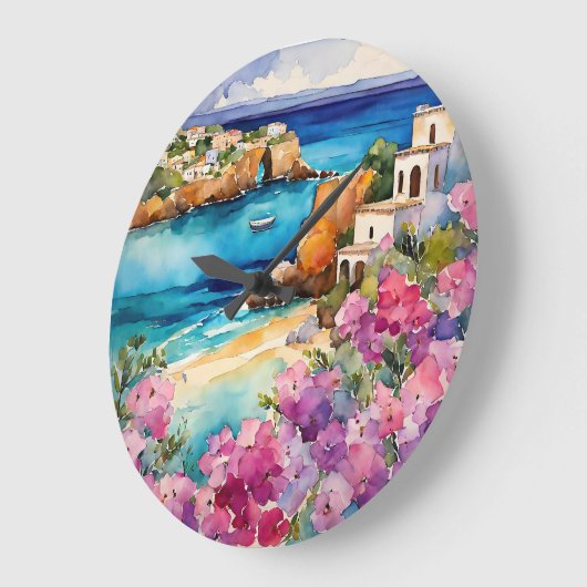 "Arches by Sea" Große Wanduhr (Winkel)