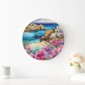 "Arches by Sea" Große Wanduhr (Zuhause)