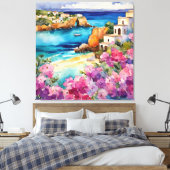 "Arches by Sea" Leinwanddruck (Insitu (Schlafzimmer))