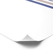 Arches der Mitte des Jahrhunderts - Blau und Beige Fotodruck (Ecke)