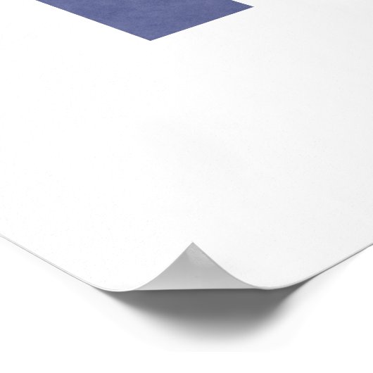 Arches der Mitte des Jahrhunderts - Blau und Beige Poster (Ecke)