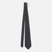 Arches Fraktal Neck Tie - Grau/Schwarz Krawatte (Rückseite)