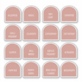 Arches Gewürz-Set 1 Flaschen Etiketten (Vorderseite)