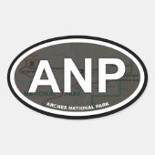 Arches Map Aufkleber (weißer Text) (Vorderseite)