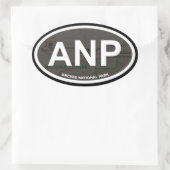 Arches Map Aufkleber (weißer Text) (Tasche)