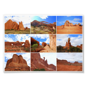Arches National Park Collage Fotodruck