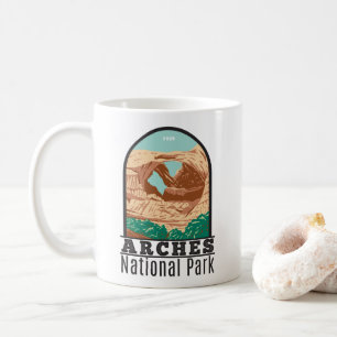 Arches National Park Doppelbogen Vintage Kaffeetasse