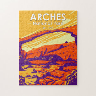 Arches National Park Double Arch Sonnenuntergang V Puzzle
