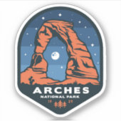 Arches National Park Große Vinyl Sticker (Vorderseite)