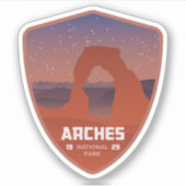 Arches National Park Große Vinyl Sticker (Vorderseite)