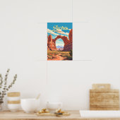 Arches National Park Illustration Retro Poster (Küche)