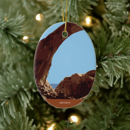 Arches National Park Keramik Ornament (Baum)