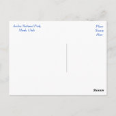 Arches National Park, Moab Utah Postcard Postkarte (Rückseite)