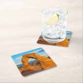 Arches National Park MOAB Utah Rechteckiger Pappuntersetzer (Vor Ort)