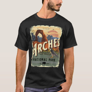 Arches National Park Moab Utah Vintage Reiseandenk T-Shirt