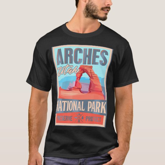 Arches National Park Moab Utah Vintager T - Shirt (Vorderseite)