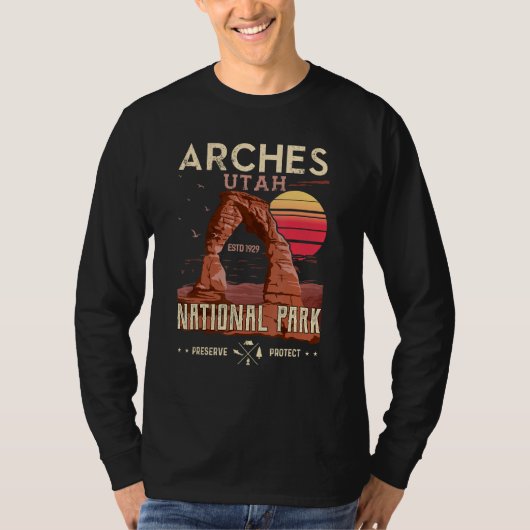 Arches National Park Nationalparks Utah T-Shirt (Vorderseite)