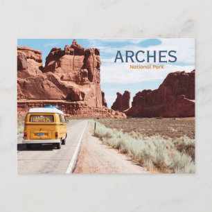 Arches National Park Retro-Reise Postkarte