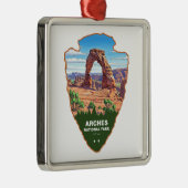 Arches National Park Utah Arrowhead Ornament Aus Metall (Rechts)