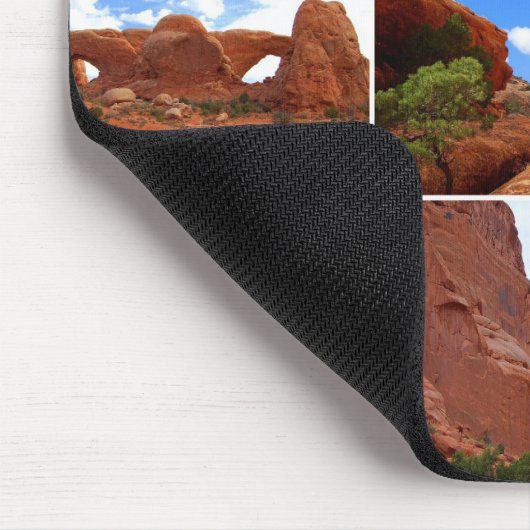 Arches National Park, Utah, Collage Mousepad (Ecke)