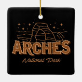ARCHES NATIONAL PARK UTAH COLLECTOR HOLIDAY KERAMIKORNAMENT (Rückseite)