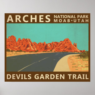 Arches National Park Utah Devils Garden Trail  Poster