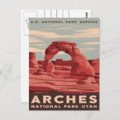 Arches National Park, Utah: Ein Naturwunder Postkarte (Vorne/Hinten)