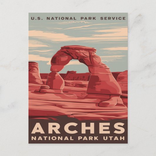 Arches National Park, Utah: Ein Naturwunder Postkarte (Vorderseite)
