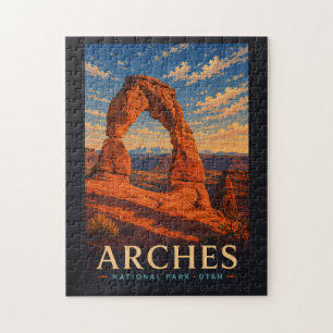Arches National Park Utah Moderne Holzschnitt-Reis Puzzle