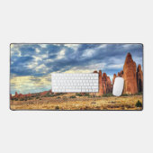 Arches National Park Utah Rock Spires Schreibtischunterlage (Tastatur & Maus)