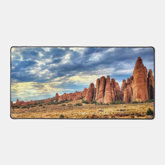 Arches National Park Utah Rock Spires Schreibtischunterlage (Vorderseite)