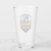 Arches National Park Utah Schild Glas (Rückseite)