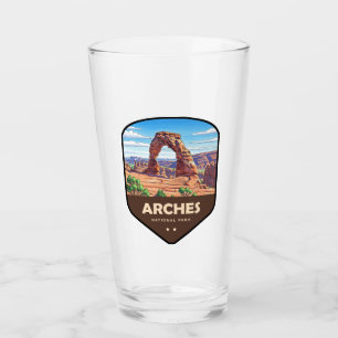 Arches National Park Utah Schild Glas
