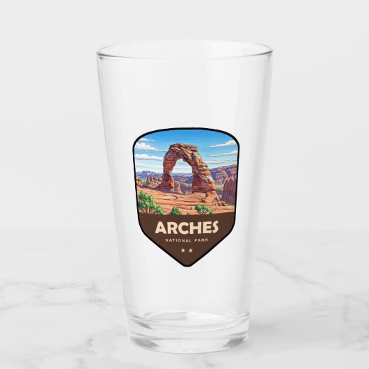 Arches National Park Utah Schild Glas (Vorderseite)