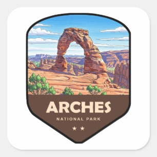 Arches National Park Utah Schild Quadratischer Aufkleber