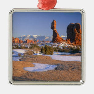 ARCHES NATIONAL PARK, UTAH. USA. Balanced Rock Silbernes Ornament