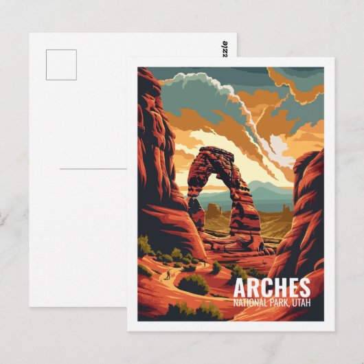 Arches National Park Utah USA Nationalparks Postkarte (Vorne/Hinten)