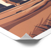 Arches National Park Utah USA Travel Illustration Poster (Ecke)