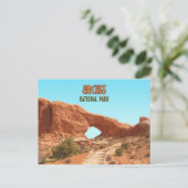 Arches National Park Utah Vintage Postkarte (Stehend Vorderseite)