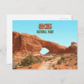 Arches National Park Utah Vintage Postkarte (Vorne/Hinten)