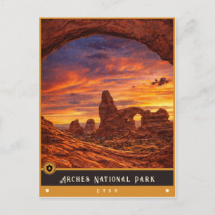 Arches National Park   Utah Vintage-Postkarte Postkarte