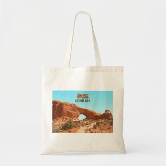 Arches National Park Utah Vintage Tragetasche (Vorne)
