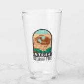 Arches Nationalpark Doppelbögen Vintag Glas (Vorderseite)
