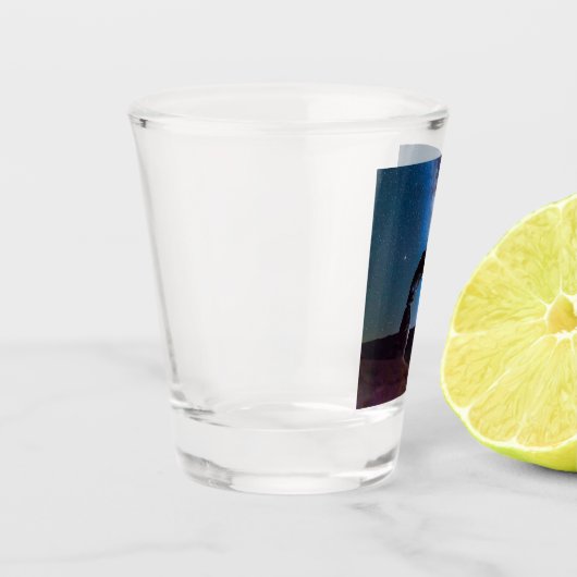 Arches Nationalpark in der Nacht MOAB Schnapsglas (Links)