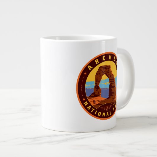 Arches Nationalpark Jumbo-Tasse (Vorderseite Rechts)