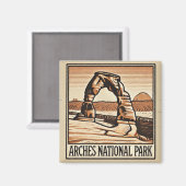 Arches Nationalpark Magnet (Vorderseite/Rückseite)